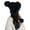 Black, variant on Women Winter Knit Ushanka Trapper Hat with Ear Cover Cozy Lined Pompom