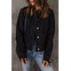 thumbnail image 2 of ABPHQTO Chaqueta vaquera desgastada con estampado de girasoles y margaritas negras para mujer, 2 of 4