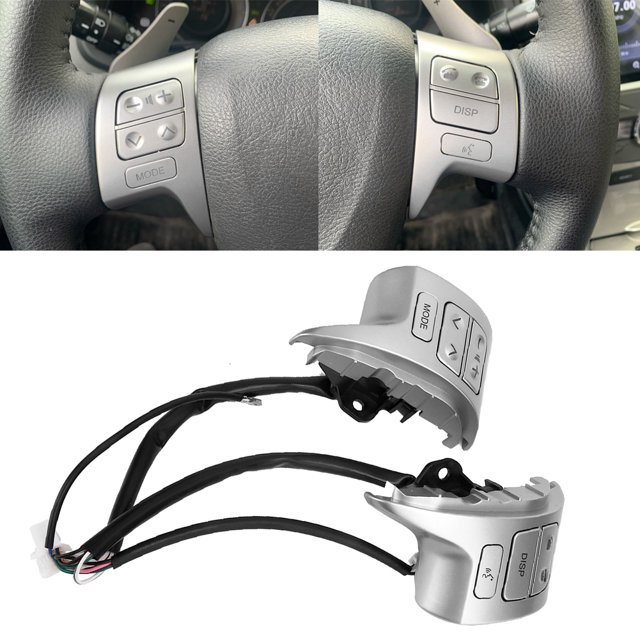 Boutons de Commande de Volant de Voiture Boutons de Volant Multifonctions S'Adapte à la Cor-olla 2007-2009