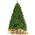 thumbnail image 1 of Patiojoy 7.5' Artificial Green PVC Christmas Fir Tree w/ Metal Stand, 1 of 10