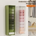 thumbnail image 2 of Transparent Self-adhesive Underwear Organizer - Top Opening, Large Capacity, Wall Mounted Underwear Storage Box, Household Supplies, 2 of 8