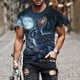 thumbnail image 1 of Tops para hombre, blusas y camisas de manga corta con cuello redondo para hombre, jersey informal con cuello redondo y estampado de Pascua para hombre, camisetas deportivas de manga corta, blusas de p, 1 of 5