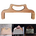 thumbnail image 3 of 3x Asa De Bolso De Mano De Madera Reemplazo De Accesorios Hechos A Mano Sunnimix  Manija de bolsa colgante, 3 of 8