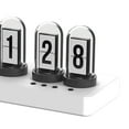 thumbnail image 3 of Tnarru Nixie Tube Clock Décoration de Table, Déco Rétro de Chambre avec Synchronisation, Horloge Électronique Créative, Horloge Tube Fluorescente pour Table Blanche, 3 of 8