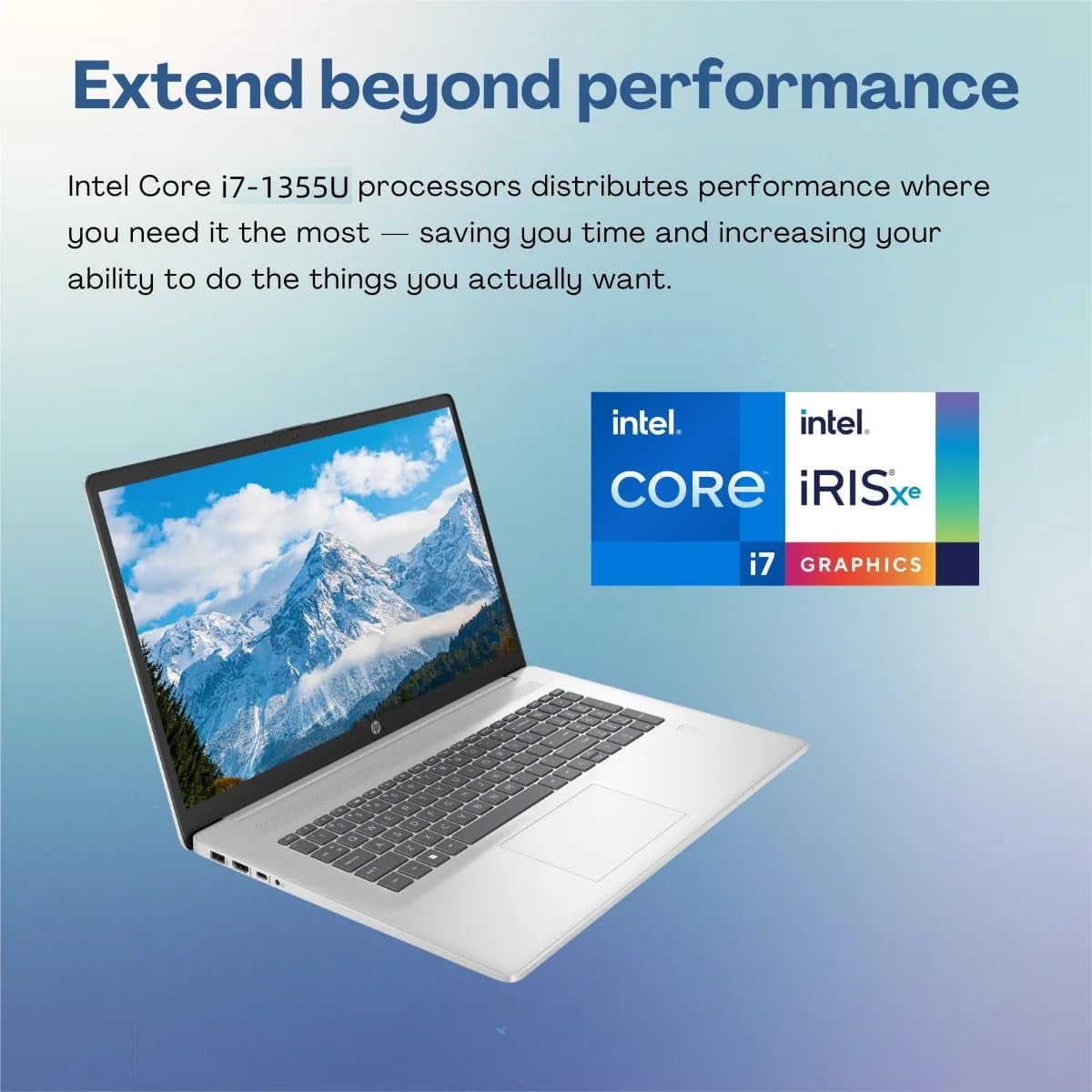 HP Business Laptop, 17.3" HD+ Touchscreen, Intel i7-1355U, 32GB RAM, 2TB SSD, Intel Iris Xe Graphics, Wi-Fi 6, Windows 11 Pro