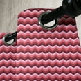 thumbnail image 4 of Ambesonne Pink Grommet Curtain, Modern Feminine Zigzag, 50" x 54", Burgundy Ruby Coral, 4 of 6