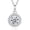 Moissanite-3, variant on FANCIME Moissanite Necklace for Women 925 Sterling Silver Moissanite Pendent Necklace Anniversary Mother's Day Valentines Sparkling Gift for Her
