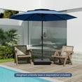 thumbnail image 4 of Costway 10 ft 3-tier Vented Patio Umbrella Large Market Table Umbrella Outdoor Sun Shade Navy, 4 of 10