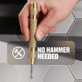 thumbnail image 4 of GOODSZON Automatic Center Punch Tool (No Hammer Needed), Spring-Loaded Marking Punch for Drilling, Chrome Vanadium Steel Tip, Knurled Grip, Ball Handle, 5.2 in (132 mm), 1 Count, 4 of 4
