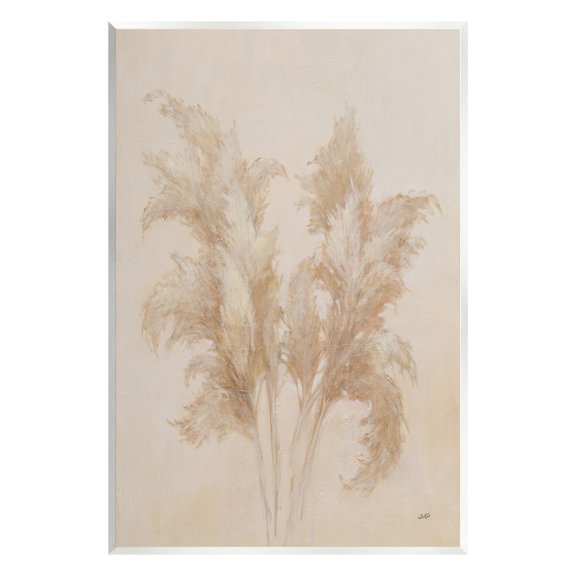 Stupell Industries Traditional Pampas Grass Botanical & Floral Painting Unframed Art Print Wall Art, 13 x 19