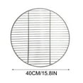 thumbnail image 2 of HongHeng Stainless Steel Barbecue Round BBQ Grill Net/Mesh/Rack/Grate/Steam Mesh Cooking Grate 15 Inch, 2 of 3