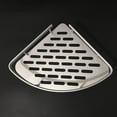 thumbnail image 3 of Raindrops Aluminum Corner Shelf for Bathroom Accessories Silver Shower Gel Holder Rack 7.8 Inches, 3 of 8