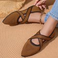 thumbnail image 7 of Willtoo Women's Flats Shoes Mary Jane Ballet Flats Round Toe Knit Comfortable Casual Ballerina Dressy Office Walking Shoes with Cross Straps, 7 of 7