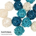 thumbnail image 3 of HOMEMAXS Rattan Decorative Balls for Decoration 15pcs Multi Wicker Orbs Vase Fillers Table Centerpiece Craft, 3 of 8