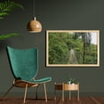 thumbnail image 2 of Central America Wall Art with Frame, Suspended Bridge at Natural Rainforest Park in Costa Rica Natural Landscape, Printed Fabric Poster for Bathroom Living Room, 35" x 23", Multicolor, by Ambesonne, 2 of 2