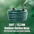 thumbnail image 2 of FUNJEE 1/2" Outdoor Garden Hose for Lawns, Boat Hose, Flexible and Durable,No Leaking, Solid PVC Fitting for Household (Green, 50FT), 2 of 9