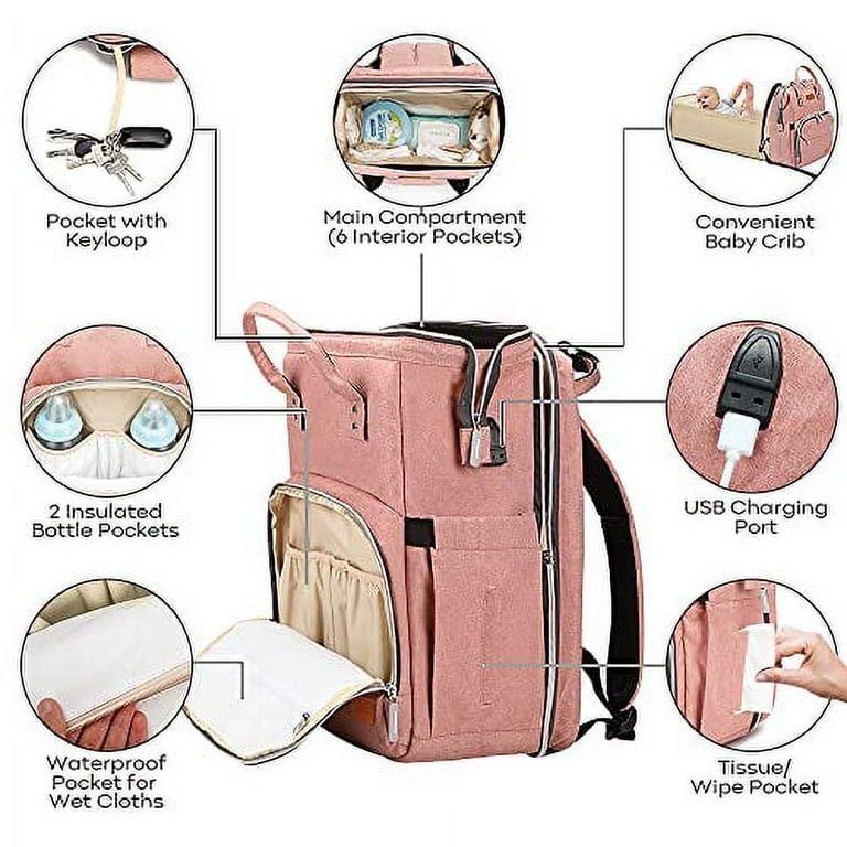 Wish diaper top bag backpack