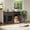 Black, variant on Senfot 44.5 Inch P2 Particle Board 15mm Square Tube Dog Crate Furniture Indoor Pet Kennel Gray X Frame Side Table Cage