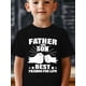 thumbnail image 1 of Father and Son Are Friends For Life Graphic T-Shirt - Red Cotton, Casual Short Sleeve, Lightweight and Comfortable, Summer Casual Top, Casual T-Shirt | Playful Font Design | Comfortable Fit, 1 of 6