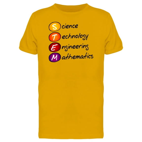 Stem Acronym Education T-Shirt Men -Image by Shutterstock, Male XX-Large