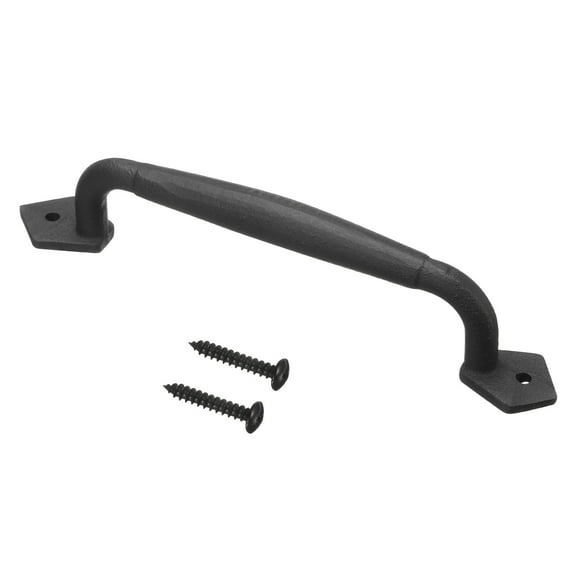 Uxcell Barn Door Handle, 10 Inch Gate Handles Door Hardware for Gate Garage Sheds Furniture, Black
