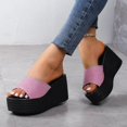 thumbnail image 3 of Sandals Summer 2023 New Women Slippers Wedges Platform Beach Flip Flops Trend High Heels Ladies Shoes Pumps Thick Slides Mujer, 3 of 3