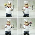 thumbnail image 6 of Chef Figurine Kitchen Resin Figure Ornament Figurines Tabletop Statue Restaurant Fat Toy Italian Desktop Sculpture Decor, 6 of 9