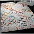 thumbnail image 6 of Linon Motif Printed Faux Rabbit Ivory 5' X 7' Rectangle Area Rug RUGPR0757, 6 of 6