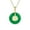 Green, variant on Womens Asian Good Fortune Fu Symbol Green Jade Disc Pendant Necklace Gold Plated .925 Sterling Silver