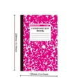 thumbnail image 2 of Composition Notebook College Ruled, Pack of 2, 30 Sheets 60 Pages 8.19" x 5.47", Hard Cover Pastel Colors Cute Marble Colors, Bulk Compositon Book Wide Ruling, 2pcs (A5, Pink+Hot Pink), 2 of 8