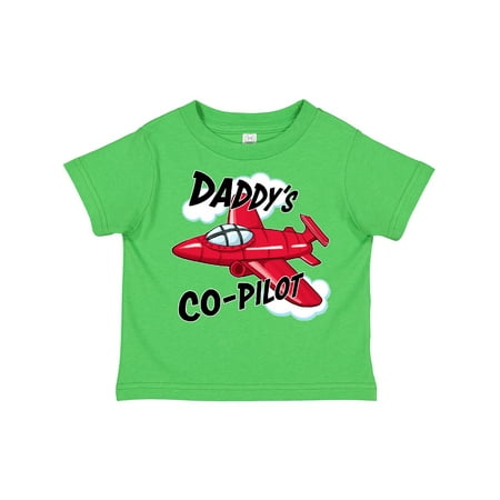 

Inktastic Daddys Co-pilot for Fathers Day Boys or Girls Toddler T-Shirt