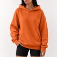 thumbnail image 6 of Women's Oversized Hoodies Drop Shoulder Fleece Long Sleeve Hooded Sweatshirts Fall Winter Causal Solid Pullover Hoodies, L, 6 of 6