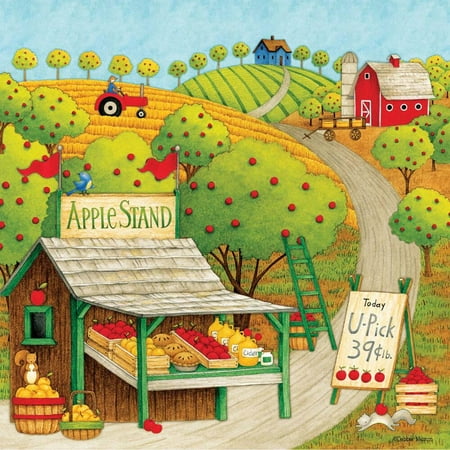 Debbie Mumm Bird - Apple Stand Jigsaw Puzzle