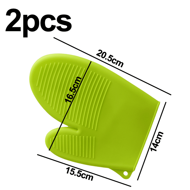 Silicone Oven Mitts And Pot Holder, Thickened Heat Resistant
