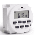 thumbnail image 2 of SINOTIMER Digital Weekly Timer 7 Days Programmable Time Switch Relay 220V 230V 110V AC 12V 24VDC TM618 Electronic Timers Control, 2 of 6