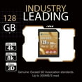 thumbnail image 3 of Amplim 128GB UHS-II V90 SDXC SD Card Blazing Fast 300MB/s (2000X) UHSII U3 Extreme High Speed 128 GB SD XC Memory Card for 4K 8K UHD Video Camera Camcorder. 128G TF Flash Storage, 3 of 9