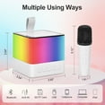 thumbnail image 7 of Karaoke Machine Portable Bluetooth Speaker with 2 Wireless Microphones for Adults  Kids with Lights Supports USB TF FM AUX for Birthday Xmas Gifts for Girls Boys Family Home Party, 7 of 7