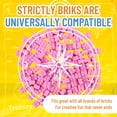 thumbnail image 5 of Strictly Briks Classic Bricks Starter Kit, Pink, 144 Pieces, 2x2 Inches, Building Creative Play Set for Ages 3 and Up, 100% Compatible with All Major Brick Brands, 5 of 7
