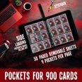 thumbnail image 3 of Álbum para cartas Magiar de 9 bolsillos con 50 fundas para 900 cartas, 3 of 8