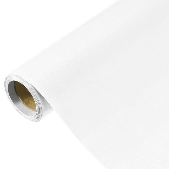 118" x 15.7" White Wallpaper, Peel and Stick Wallpaper, White Contact Paper Vinyl Wall Paper