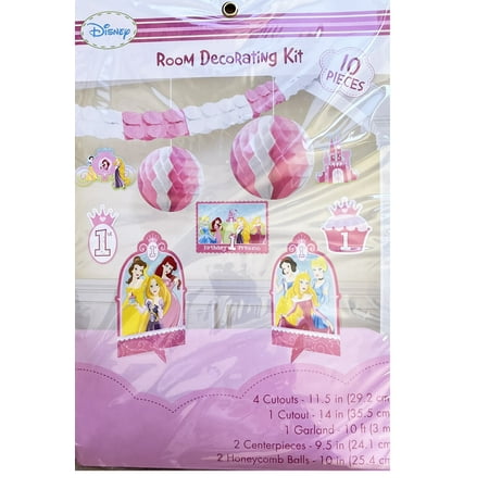 Disney Princess 1st Birthday Room Decorating Kit (10pc)