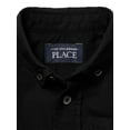 thumbnail image 2 of The Children's Place Baby Toddler Boys Long Sleeve Button Up Shirt, Sizes 6M-5T, 2 of 3