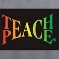 thumbnail image 3 of CafePress - Teach Peace Zip Hoodie - Zip Hoodie, Classic Hooded Sweatshirt with Metal Zipper, 3 of 4