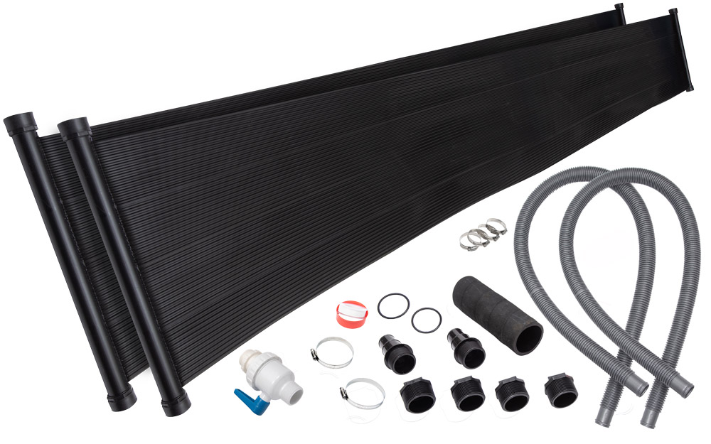 22'X20' SunQuest Solar Pool Heater with Integrated Diverter Valve & 2