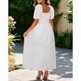 thumbnail image 2 of Vestido Pinup Fashion blanco con puntos suizos de poliéster, talla grande, 2 of 6
