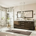 thumbnail image 5 of Eviva Lugano 84" Gray Oak Modern Double Sink Bathroom Vanity w/ White Integrated Top, 5 of 7