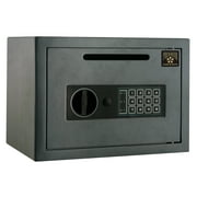 DTX INTL PARAGON SAFES 7804 Electronic Depository Drop Safe Box 0.54cf Heavy Duty Solid Steel Safe with Digital Keypad and 2 Manual Override Keys for Home or Office (Gray)