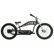 WonderWheels Cyclone E Bike 26'*4.0 Tires Rated Power 500W Motor, 48V. 11.6amp Battery, Speed and Torque Integrated Sensor, Disc Brake, Frame with Head Light & Fender - Matte-Black, Rims Black