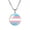 Style 2, variant on Women's Men's Stainless Steel Round Coin Rainbow Gay Pendant Necklace Unisex Couple Color Lesbian Pride Jewelry Style 10