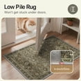 thumbnail image 6 of DEORAB 8x10 Area Rugs Persian Olive Green Low Pile Lightweight Machine Washable Non Slip Rug for Living Room, Bedroom, 6 of 8